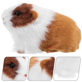 PRETYZOOM Doudou Cochon dInde Peluche Poupée Figurine Réaliste Hamster Modèle Éducatif Cochon dInde Accessoires de Fête Goo