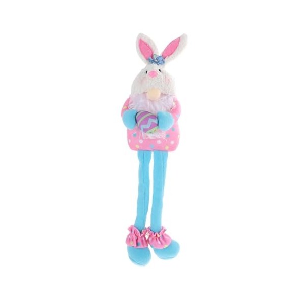 ERINGOGO 1Pc Lapin Ornement GNOME Table Signe Longue Jambe Lapin Jouets en Peluche Peluche GNOME Ornement Lapin Poupée Animau