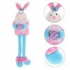 ERINGOGO 1Pc Lapin Ornement GNOME Table Signe Longue Jambe Lapin Jouets en Peluche Peluche GNOME Ornement Lapin Poupée Animau