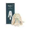 Kaloo - Lapinoo - Pantin Lapin - Peluche Bébé Bi-Matières Jersey et Tricot - 25 cm - Couleur Crème - Matières très Douces - B