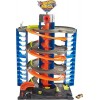 Hot Wheels City Méga Garage avec ascenseur pour ranger plus de 40 véhicules, à connecter avec circuit et pistes, voiture incl