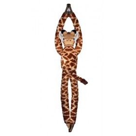 Deluxebase EcoBuddiez Tree Huggers - Girafe de Peluche à Suspendre de 72 cm fabriquée en Bouteilles Plastique recyclées. Joue