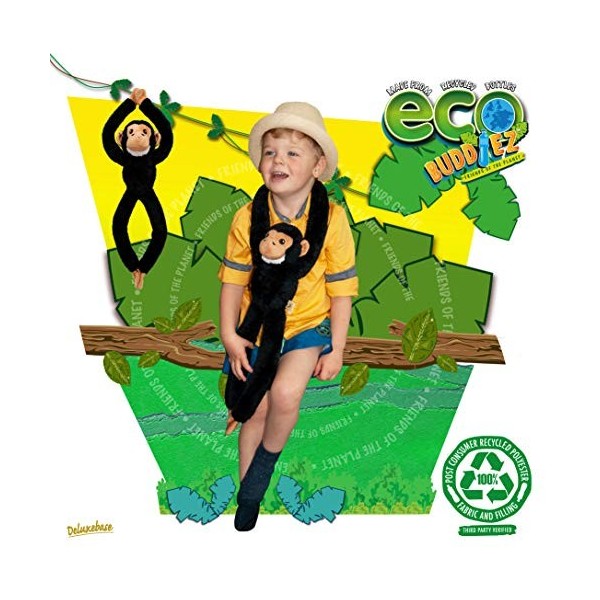 Deluxebase EcoBuddiez Pitone Delle Rocce Peluche 72cm | Realizzato Con Bottiglie Di Plastica Riciclate | Morbido E Appendibile