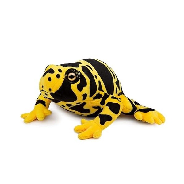 Peluche de Grenouille Simulation 16cm, Animaux en Peluche Réaliste de Grenouille Verte, Jouets Reptiliens en Peluche, Poupées