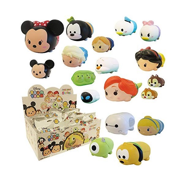 Sbabam s.r.l.- Lot de 3 sachets Tsum Tsum Collectionnez-Les Tous, 074-18, Multicolore, 3 pz