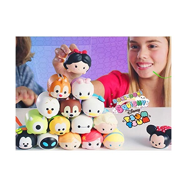 Sbabam s.r.l.- Lot de 3 sachets Tsum Tsum Collectionnez-Les Tous, 074-18, Multicolore, 3 pz