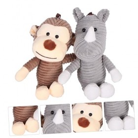 Toyvian 2 Pièces Porte-clés Poupée En Peluche Animal Jouets Danimaux En Peluche Jouets De Poupée Breloque De Sac à Main Anim