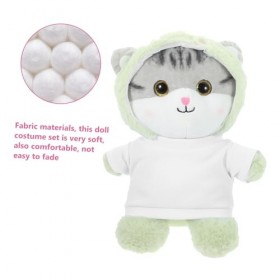 TOYANDONA 6 Pièces Vêtements De Poupée T-Shirt De Poupée Remplaçable Vêtements dours en Peluche Accessoires De Poupée T-Shir