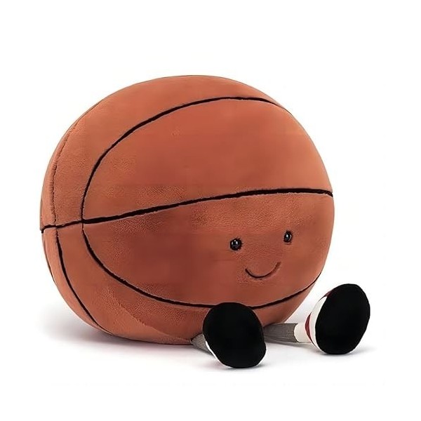 MASINIES Jouet en Peluche de Basket - Ball, Oreiller en Peluche de Football Doux, poupée en Peluche de Balle Sport thème Pelu