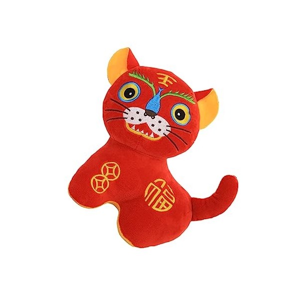 ibasenice 1 Pc Poupée Tigre Dessin Animé Oreiller en Peluche en Peluche Figurine du Zodiaque Peluche Minable Daniel Jouet Jol