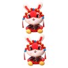 PRETYZOOM Année De Lapin Poupée en Peluche Poupée du Nouvel an Chinois Oreiller Câlin De Lapin Poupées De Lapin du Zodiaque L