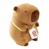 BUKBAG Peluche Capybara de dessin animé | Adorable coussin Capybara en peluche – Poupée Capybara en peluche douce avec sac po