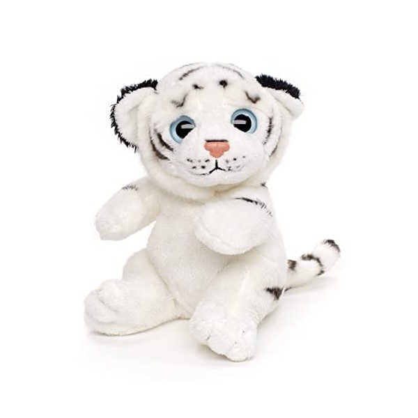 Uni-Toys - Peluche Tigre Blanche - 16 cm Hauteur - Peluche Sauvage - Peluche, Doudou