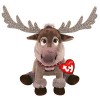 Ty Reindeer-Frozen 2-Disney-Reg Reines des Neiges II-Peluche musicale Sven 15cm, TY41097, Multicolore