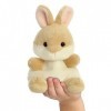 Aurora World Aurora, 61243, Palm Pals, Lapin Ella, 13 cm, Peluche, Beige, Marron