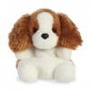 Aurora World- Aurore Aurora, 33533, Palm Pals Lady Cocker Spaniel, 13cm, Peluche, Marron & Blanc