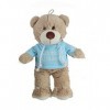 VRasehorn Ours en peluche avec sweat à capuche "Bonne rétablissement" env. 32 cm Bleu