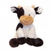 Sarah Duke Peluche de vache, noir et blanc, jouet en peluche, coussin en peluche doux, jouet pour bébé, en peluche, coussin p