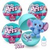 5 SURPRISE Plushy Pets Série 1 Capsules Mystère à Collectionner Pack de 3 