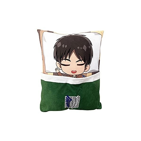 Oreiller en peluche Attaque des Titans Levi·Ackerman Ellen Yeager Mikasa Ackerman Pilush