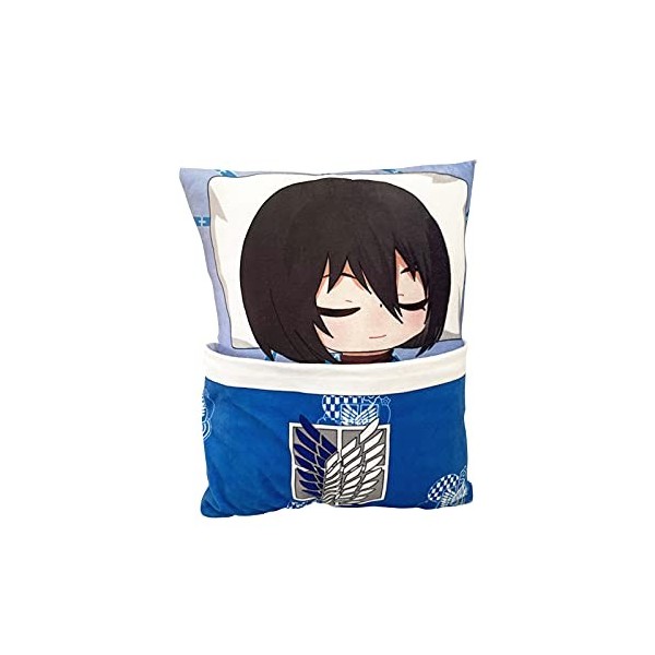 Oreiller en peluche Attaque des Titans Levi·Ackerman Ellen Yeager Mikasa Ackerman Pilush