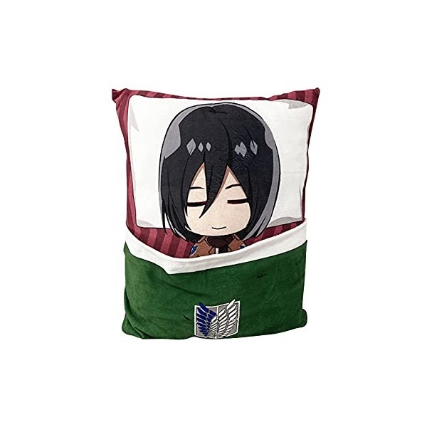 Oreiller en peluche Attaque des Titans Levi·Ackerman Ellen Yeager Mikasa Ackerman Pilush