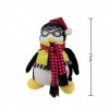 LAARNT 27cm Kawaii Pingouin Jouet en Peluche avec VêTement, Mignon Pingouin Animal De Film AméRicain PoupéE Douce, Oreiller C