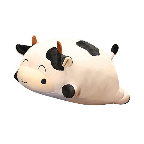 Oreiller en peluche pour vache laitière,Peluche de vache laite,Peluche moelleuse Kawaii vache laitière en peluche coussin cad