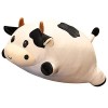 Oreiller en peluche pour vache laitière,Peluche de vache laite,Peluche moelleuse Kawaii vache laitière en peluche coussin cad