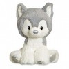 Aurora, 61356, Glitzy Tots Chien Husky, 20 cm, Peluche, Gris & Blanc