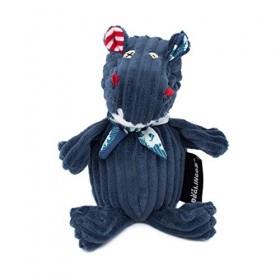 LES DÉGLINGOS - Petit Simply HIPPIPOS LHIPPO en Boite - Bleu Marine - Peluche Ultra Douce - Idée Cadeau - Utilisable dès la 