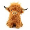 Peluche de vache des Highlands, vache des Highlands, doudou, réaliste de vache des Highlands, peluche réaliste de vache des H