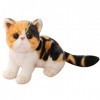 Simulation de chat, 26 cm, jouet en peluche réaliste, poupée en peluche douce, remplie de chat réaliste, figurines danimaux 
