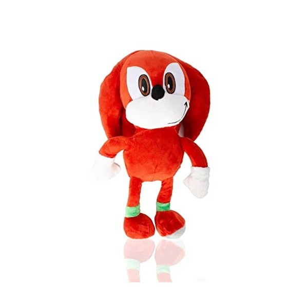 Poupée en Peluche Sonic Knuckles. Jouet Animé Doux et Moelleux. Poupée en Peluche de Dessin Animé et de Jeu Vidéo. Cadeau pou