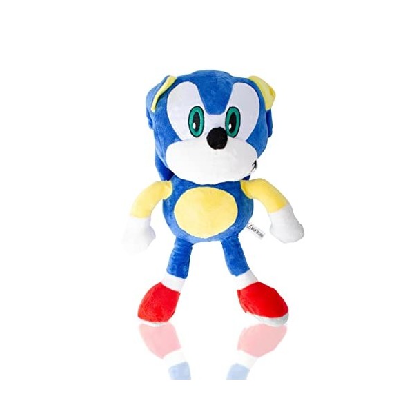 Poupée en Peluche Sonic Knuckles. Jouet Animé Doux et Moelleux. Poupée en Peluche de Dessin Animé et de Jeu Vidéo. Cadeau pou