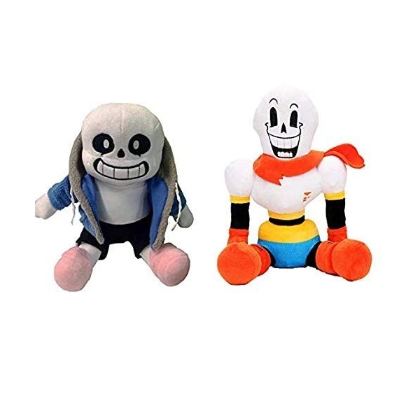 HINTER Sans Papyrus Undertale Oreiller en peluche sans et Papyrus 