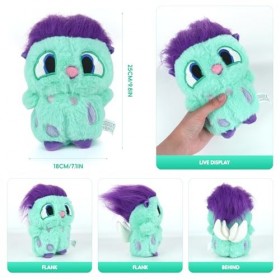Hojalis Bibble Plush, 25cm Peluche Bibble Pirate Jouet, Bibble Peluche, Poupée en Peluche Elfe Potelée Kawaii aux Cheveux Vio