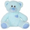 Ours en peluche bleu câlin – Peluche douce – 25 cm – Construisez votre propre ours en peluche – Kit de fête