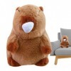 weiting Peluche Capybara | Jouet en Peluche Confortable Capybara Oreiller Dessin animé Super Doux Mignon | Poupée Animale en 