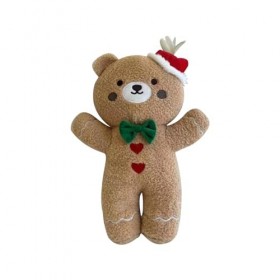 Vllold Animal en peluche en pain dépices | Ours en pain dépices amélioré – Oreiller confortable en peluche pour chambre à c