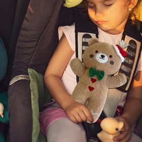 Vllold Animal en peluche en pain dépices | Ours en pain dépices amélioré – Oreiller confortable en peluche pour chambre à c