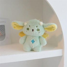 GagaLu Mignon Petit Pendentif Loup Chien Chat Panda Agneau Peluche Peluche Animal Chiot décoration Sac Mignon Cadeau 13cm 19