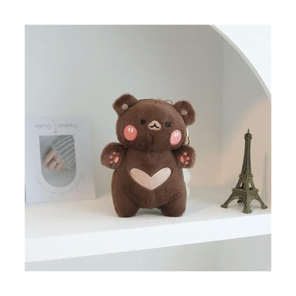 GagaLu Mignon Petit Pendentif Loup Chien Chat Panda Agneau Peluche Peluche Animal Chiot décoration Sac Mignon Cadeau 13cm 19