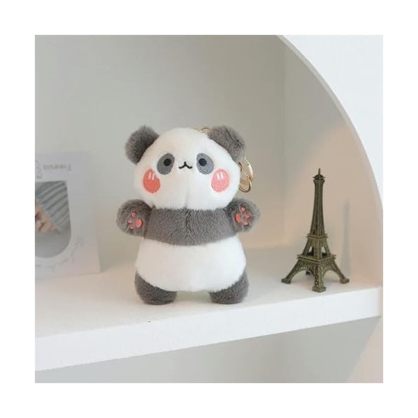 GagaLu Mignon Petit Pendentif Loup Chien Chat Panda Agneau Peluche Peluche Animal Chiot décoration Sac Mignon Cadeau 13cm 19