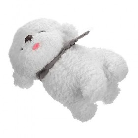 VICASKY Bichon Poupée en Vrac Peluche Chiot Cotillons Réaliste Chien en Peluche Assis Animaux en Peluche Chien en Peluche Jou