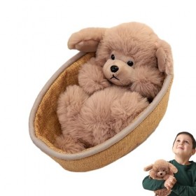 Kuyatioo Oreiller en Peluche Animale,Peluche Animale - Jouet en Peluche Animal Berceau - Jouet en Peluche câlin Mignon, Canic
