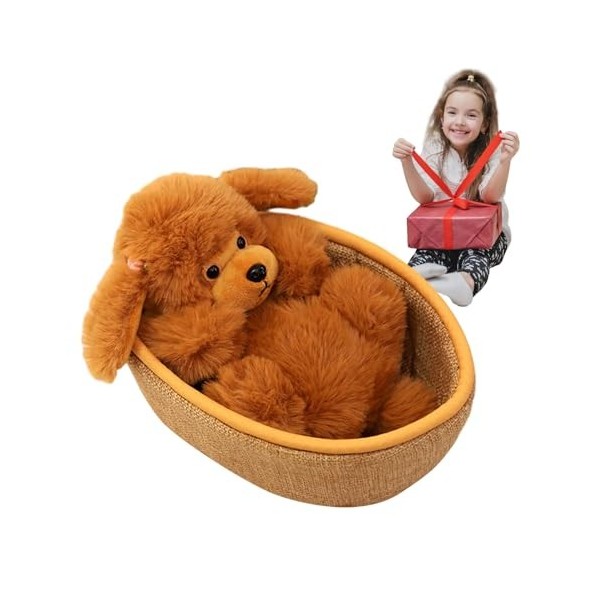 BRULEA Animal en Peluche, Peluche Animal en Peluche,Joli Jouet en Peluche Qui étreint Le Berceau - Cradle Animal en Peluche C