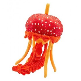 Zappi Co Peluche 100% recyclée, Méduse 33cm de Haut Douce, câline, écologique Collection de Jouets en Peluche pour Nouveau-