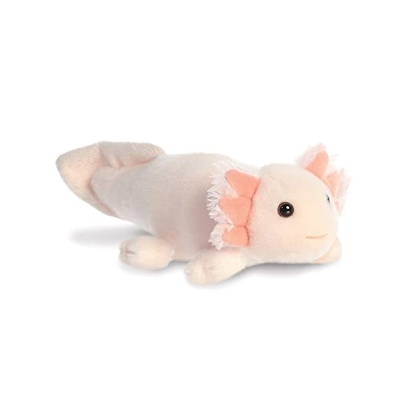 Aurora, 31861, Mini Flopsie Axel Axolotl, 20,5cm, Plaque écologique, Rose