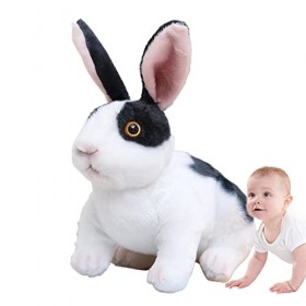 MYJIO Peluche Lapin Mignon - Petit Lapin en Peluche Assis et Debout,Jouet de Lapin de Pâques en Peluche câlin Lapin-Jouet Ani